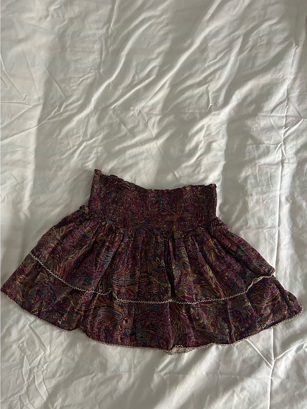 Zimmermann paisley mini skirt